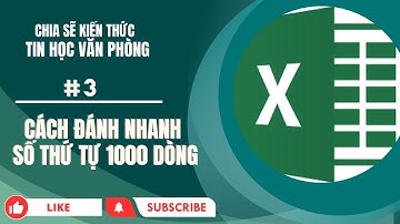 ĐÁNH NHANH SỐ THỨ TỰ TRONG EXCEL | DUONGQUANOFFICIAL #3