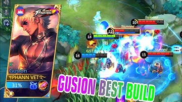 GUSION BEST BUILD HIGHLIGHTS | GUSION NOOB GAMEPLAY | MOBILE LEGENDS