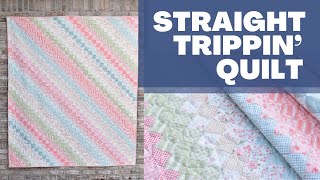 Straight Trippin Quilt Jelly Roll Quilt Pattern Bargello Quilt Beginner Quilt Tutorial