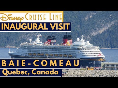 Disney Cruise Line Inaugural Visit to Baie-Comeau, Quebec, Canada