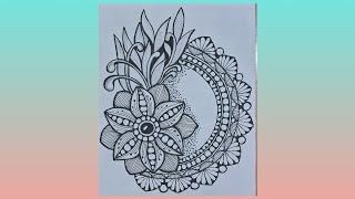 #pattern 99 zentangleart stepbystep for beginners #doodle#zen#zentanglemandala #tangle#zentangleart