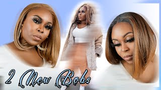 2 NEW Synthetic Blonde bob wigs | Outre Perfect Hairline ISABELLA & Melted Hairline SKYE |