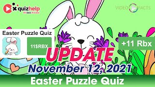 Easter Puzzle Quiz Answers 100% | Earn Free +11 Rbx | Video Facts