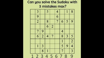 Let’s Sudoku! Make your mind sharp!