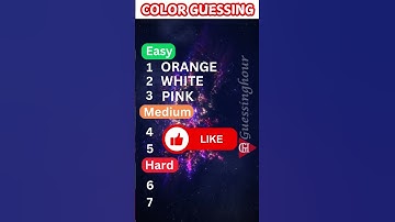 Guess the color quiz | #colors #shortsvideo