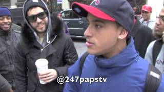 Pete Wentz walking around the East Village showing love to random HighSchool Kids (ThrowBack)