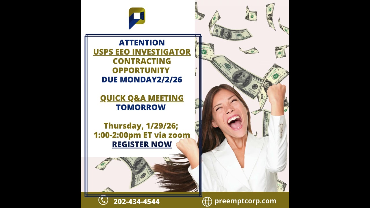 USPS EEO INVESTIGATOR OPPORTUNITY BRIEFING