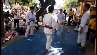 Punch shorin Ryu traditional karate Do weekly training Black belt vs. Black belt