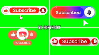 4K Subscribe Green Screen Subscribe Bell Intro No Copyright