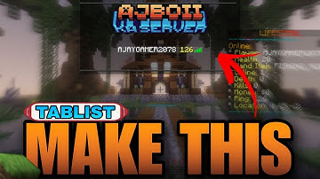 Customize Your TABlist | Make an Awesome Tablist - plugin tutorial