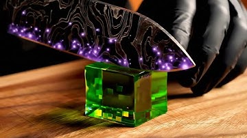 Cutting Minecraft Slime Block ASMR