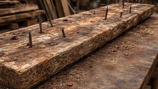 Million Dollar Pier Wood Diy! He Found These At The Pier... Now It's A Masterpiece!