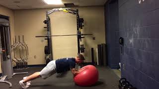 DAC Baseball - Exercise - Anti-Rotation Physioball Forearm Slide