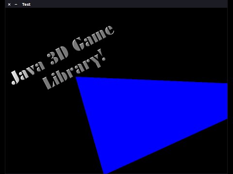 Make 3D Games Easily! Java 3D First Person View Library - YouTube