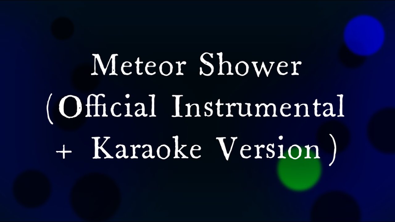 Owl City Meteor Shower (Official Instrumental + Karaoke Version