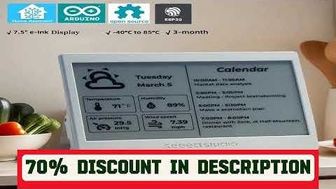 Why Everyone’s Talking About This Product! XIAO 7.5" ePaper Panel,e-Ink Screen Display 800×480 esp