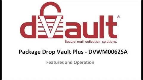 dVault Package Drop Vault Plus (DVWM0062SA)