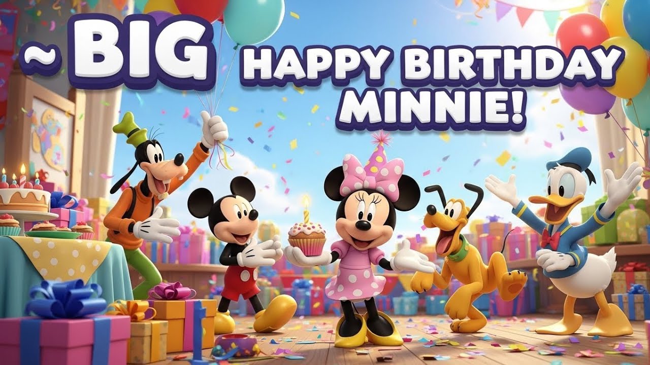 Mickey Mouse and Friends Pizza Party Time 🍕🐭 | Fun Kids Poem & Cartoon Song