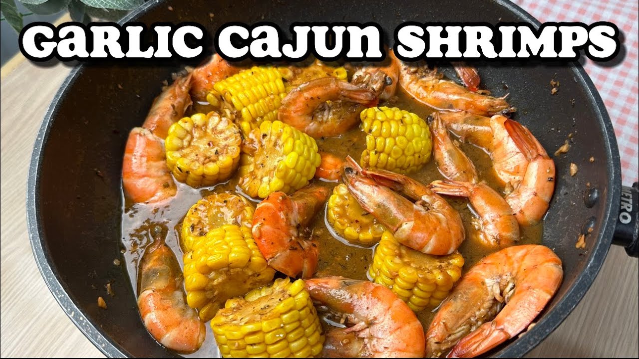 GARLIC CAJUN SHRIMPS | CAJUN SEAFOOD | HUNGRY MOM COOKING - YouTube