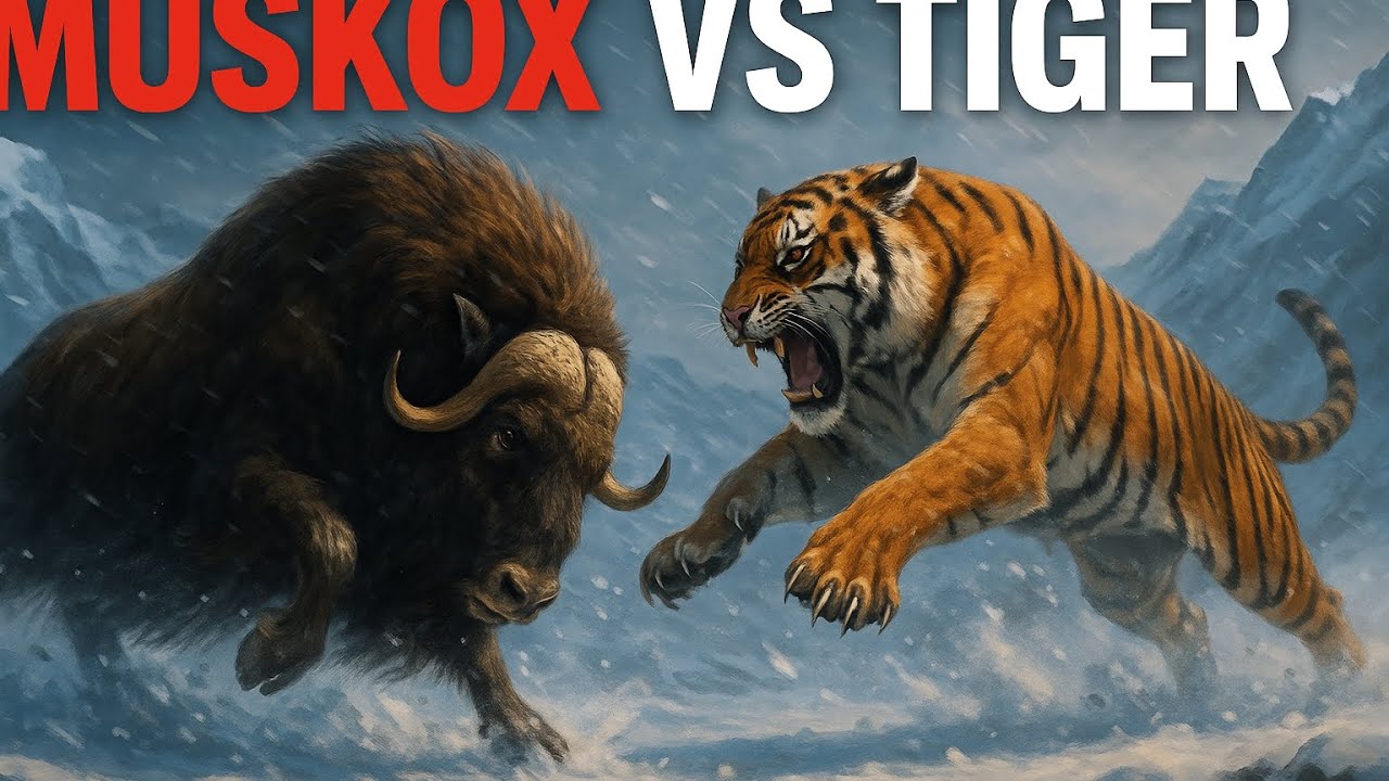 Muskox vs Tiger | जंगल का असली योद्धा कौन? 😱💥