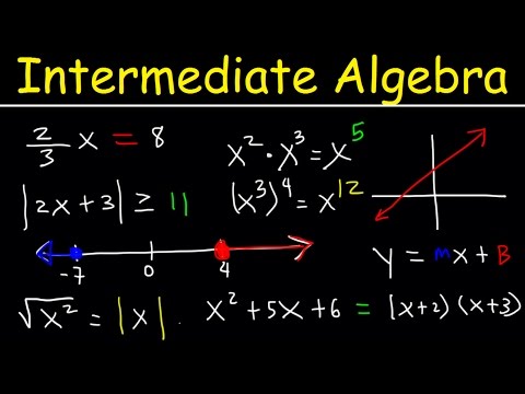 Video: Kokios temos nagrinėjamos tarpinėje algebroje?
