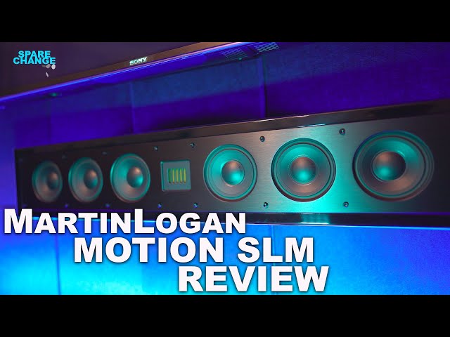 MartinLogan SLM & SLM XL Home Theater Speaker Review & Demo INCONSPICUOUSLY AWESOME! class=