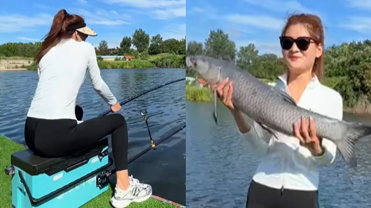 3大美女釣友盤大魚，釣不到3人都留下讓幹嘛幹嘛，沒想到最後被美女給盤了 #釣魚 #fishing #搞笑影片 #搞笑