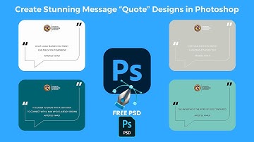 Create Stunning Message Quote Designs in Photoshop | Graphic Design Tutorial