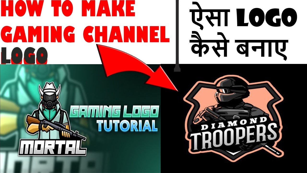 How to make professional LOGO like Mortal & Carry| By an andriod | RC TECH| HINDI