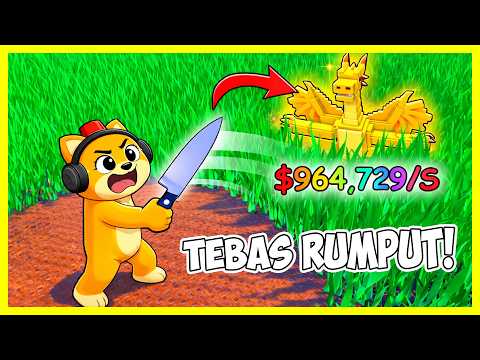 OBIT JADI PENEBAS RUMPUT UNTUK AMBIL BRAINROT!? | Cut Grass for Brainrots