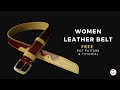 Leather Belt for Women,  FREE PDF Pattern and Tutorial