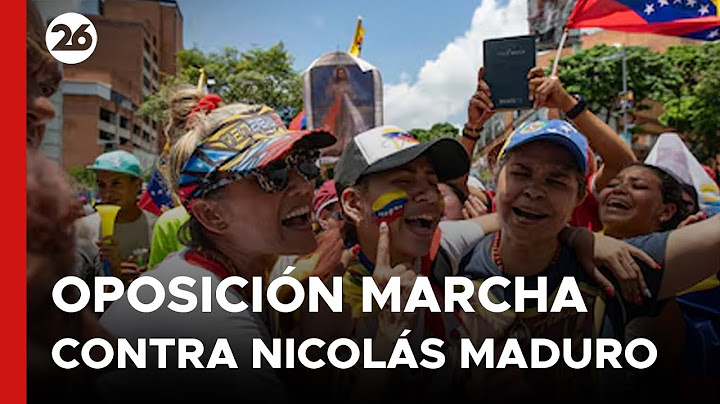 🚨 VIVO - VENEZUELA | La oposición marcha contra Nicolás Maduro