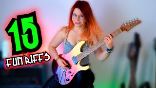 Just 15 Fun Guitar Rock & Metal Riffs