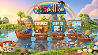 "First Words for Kids! 📖 Learn to Spell 'CUP' & 'CAT' 🐱 | ABC Spelling Fun"🦁 screenshot 4