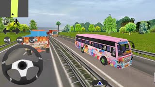 Ganesh Bus Driving on Highway | Bus Simulator Real - #26 Indian Bus Games 2020 - Android Gameplay screenshot 4