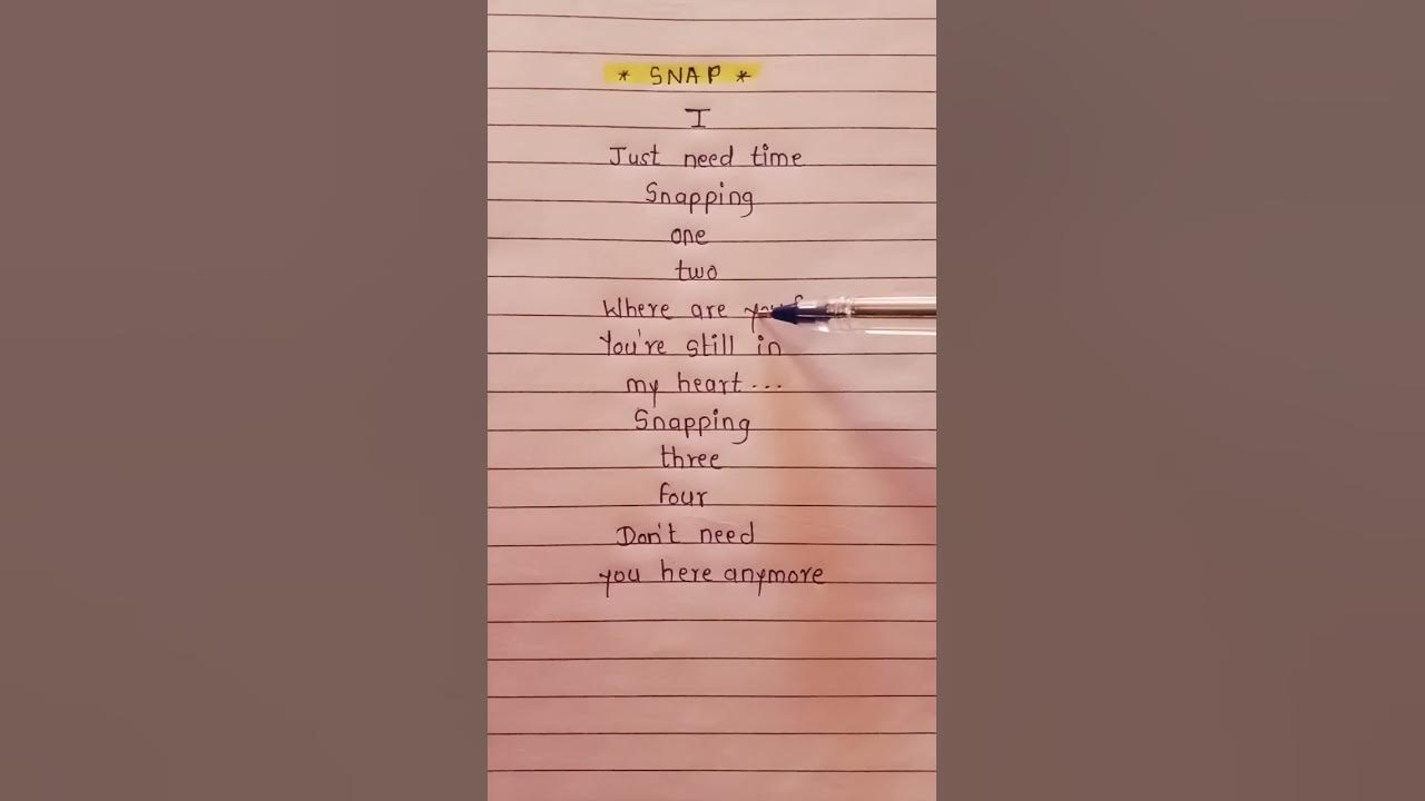 Snap 🌼 ~ Rosa Linn   #songlyrics