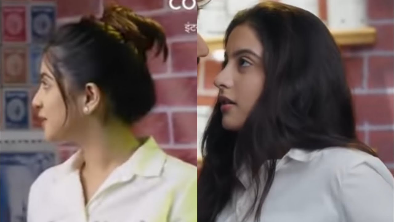 Romantic Bundrop. Boy opens girl's hair in a beautiful moment. Beautiful Bundrop. Beautiful hair.