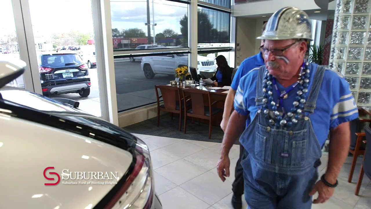 Lions Superfan at Suburban Ford of Sterling Heights YouTube