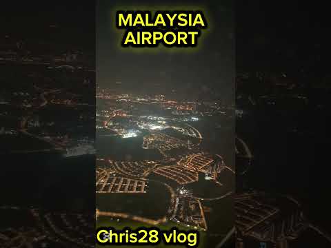 MALAYSIA AIRPORT VIEW AT NIGHT..NASA TAAS KAMI..