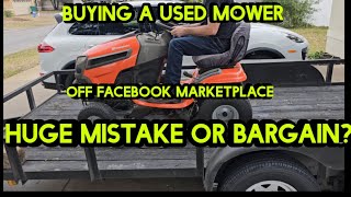 Buying a used mower off Facebook Market Place! Huge mistake?