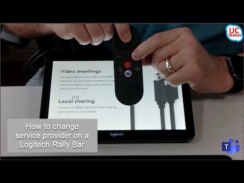 How to change service provider on a Logitech Rally Bar