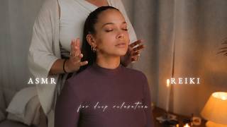 ASMR REIKI MASSAGE (almost touch, hand movements, oil, energy cleanse) for deep relaxation
