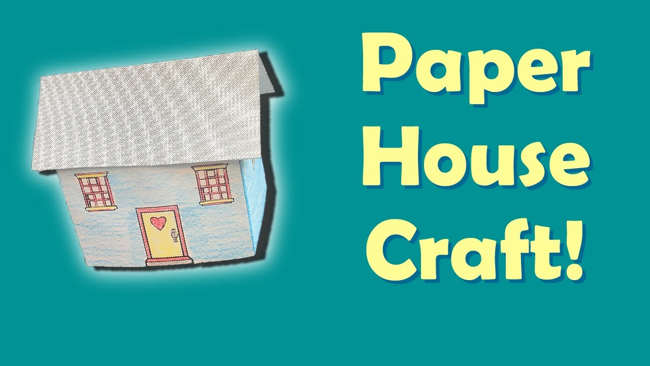 3D Paper House Craft YouTube