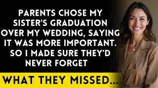 Parents Chose My Sister's Graduation Over My Wedding, So I Made Sure They Regretted It