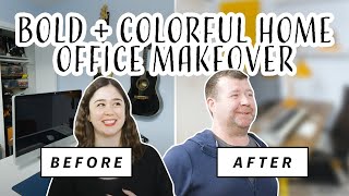 Home Office Makeover | DIY Decor + Custom Desk
