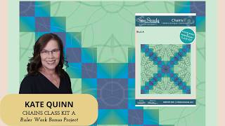 Beginner Ruler Quilting – Master Chains Class Kit A Feather Leaf Designs with Kate