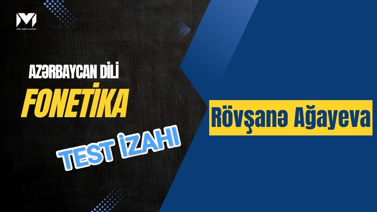 Fonetik təhlil test izahı (@samid_dadasov -un yeni test toplusundan) #dim #abituriyenthazırlığı 