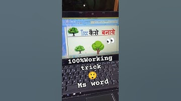 Tree (🌳) symbol shortcut key magic trick ms word #shortvideos #viralvideos