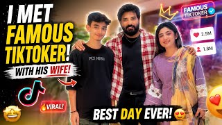 I MET A FAMOUS TIKTOKER 😱 WITH HIS WIFE! | UNBELIEVABLE MOMENT