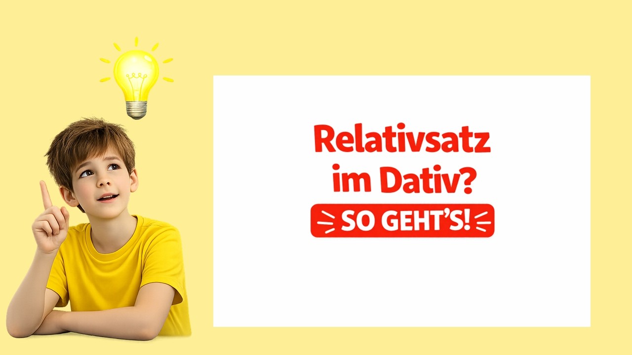 Relativsatz im Dativ verstehen (Wem?) | Deutsch Klasse 7